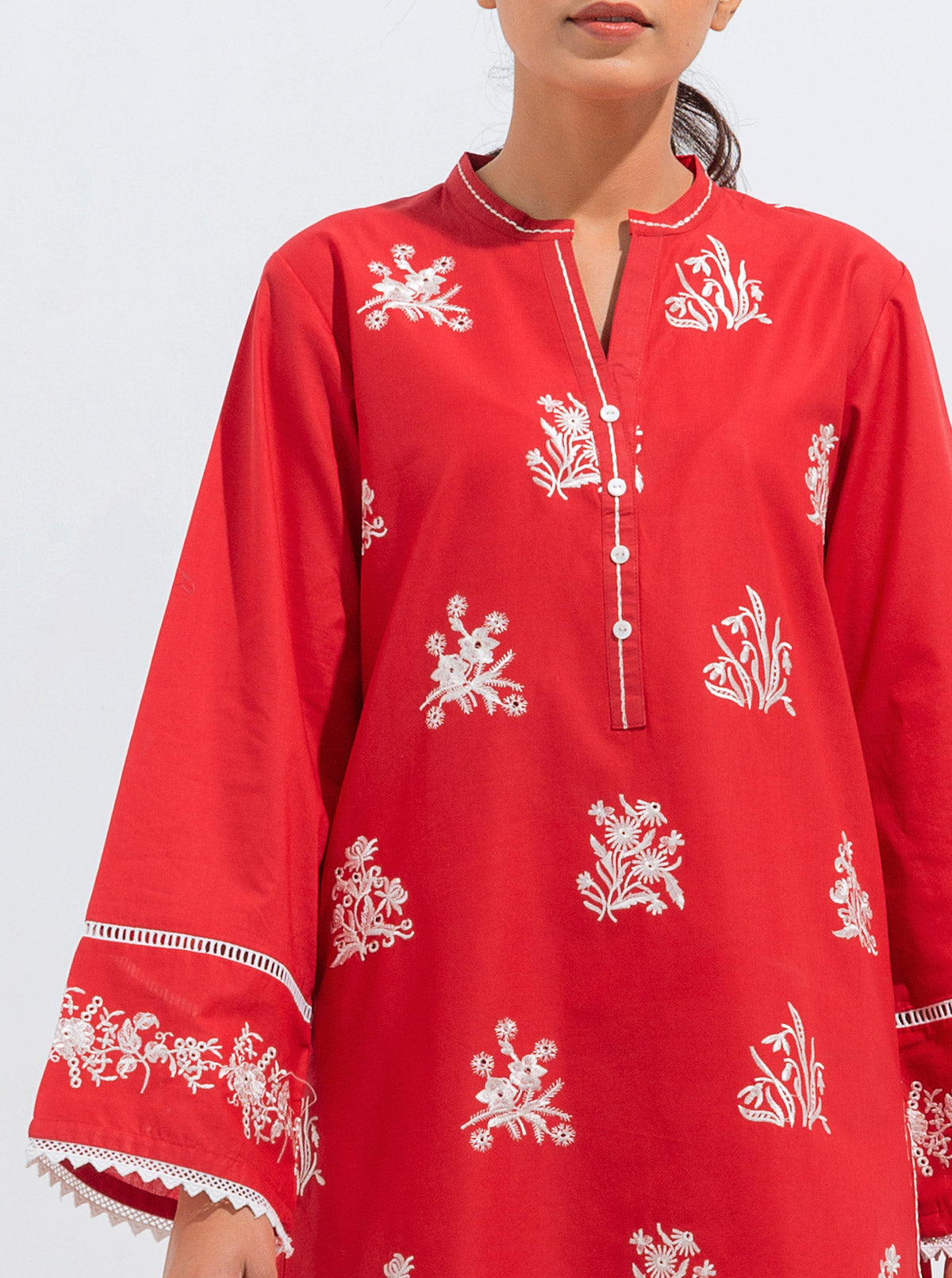 EMBROIDERED SHIRT WITH PANT