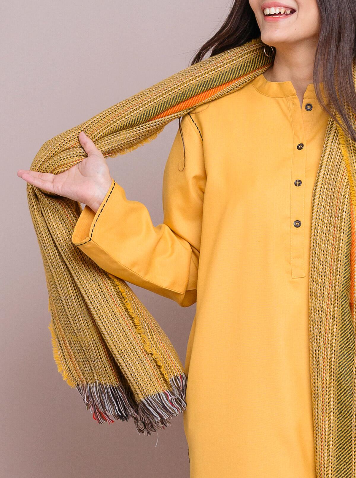Printed Shirt With Shawl