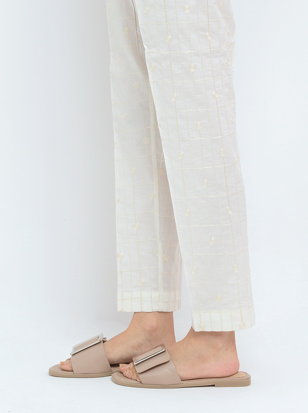 EMBROIDERED STRAIGTH PANTS