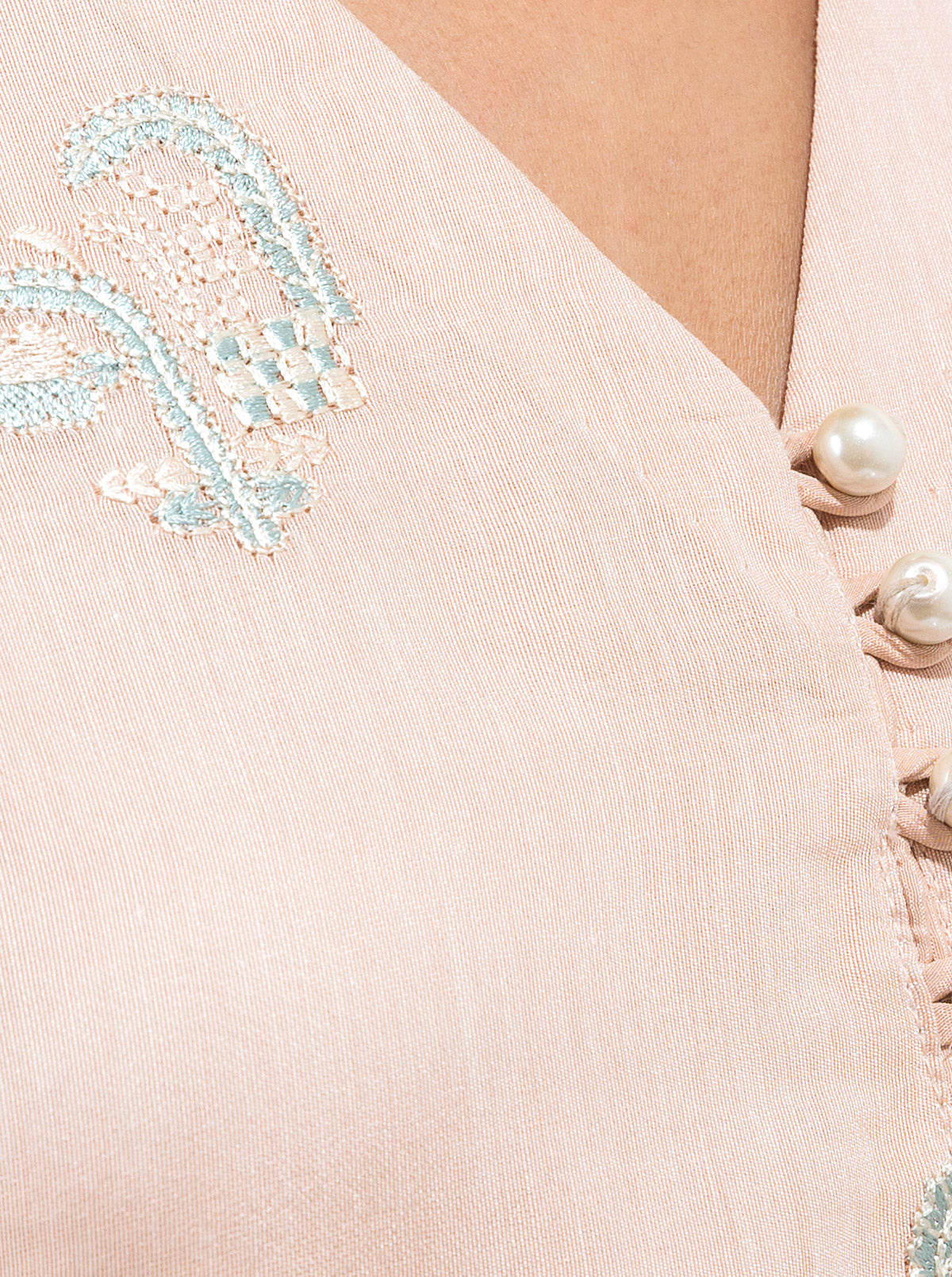 EMBROIDERED PAPER COTTON SHIRT (LUXURY PRET)