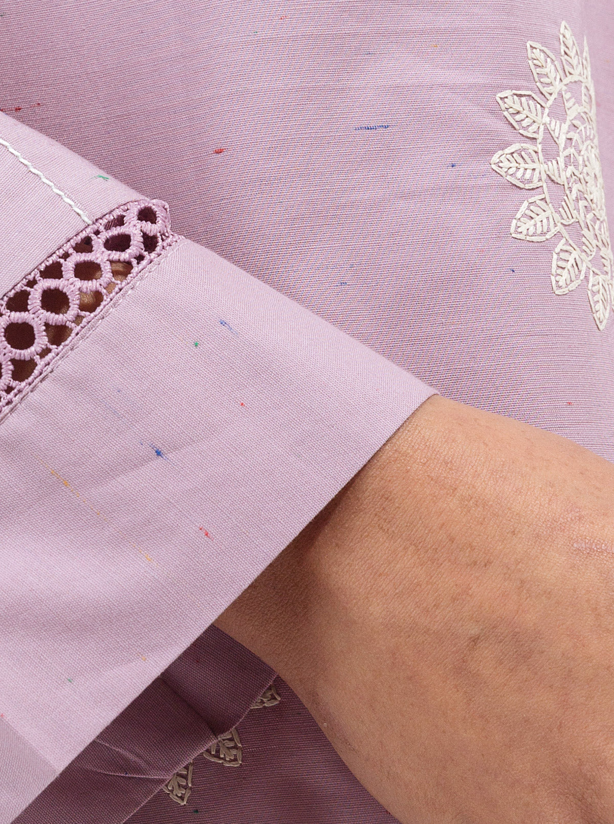 EMBROIDERED CAMBRIC SHIRT (PRET)