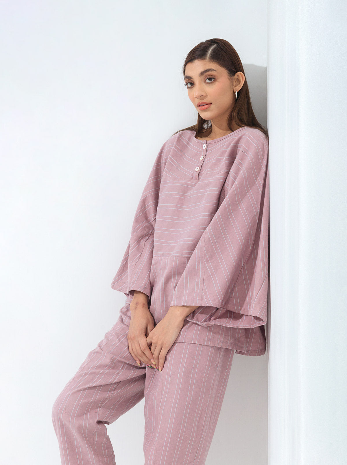 PINK KIMONO CO-ORD SET