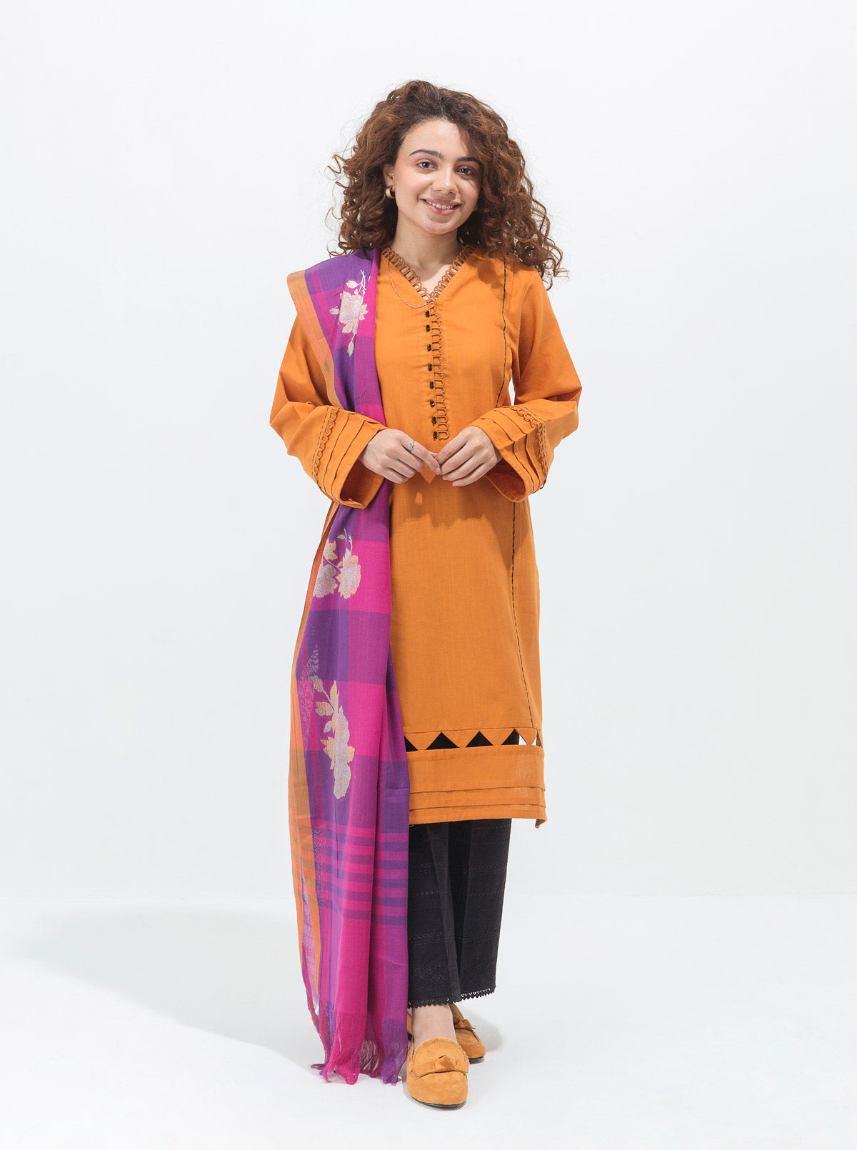 BASIC SHIRT WITH DUPATTA