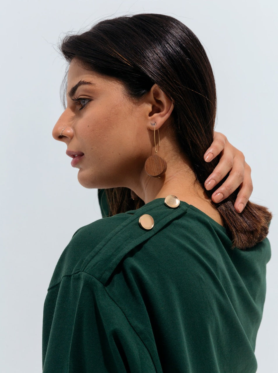 GREEN JERSEY COORD SET