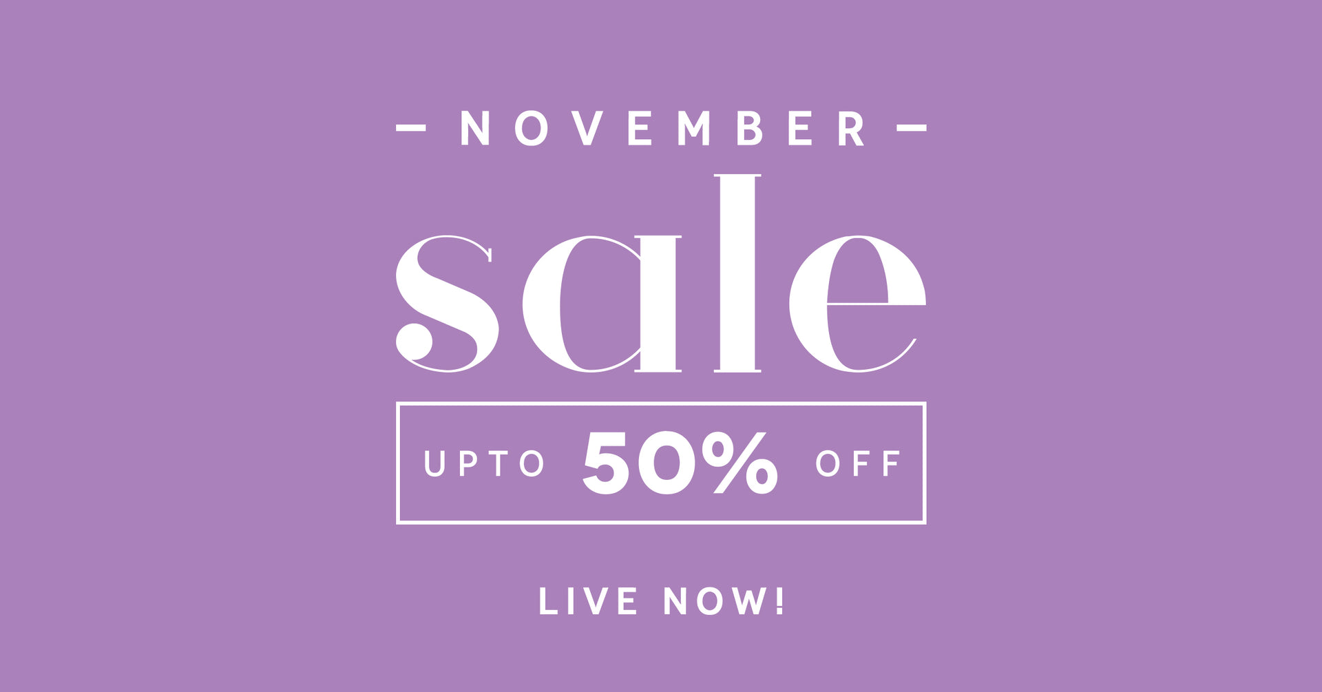 November Sale