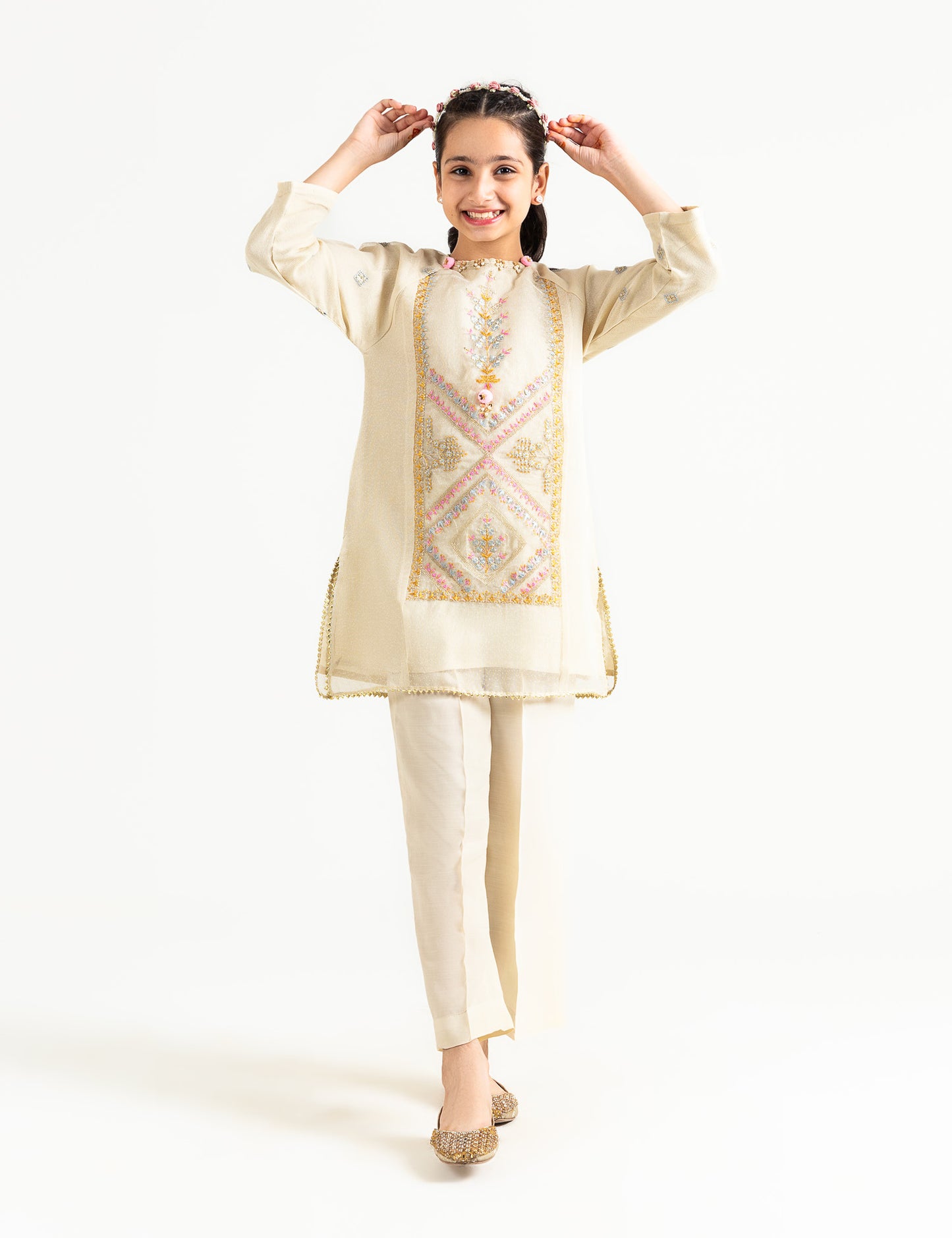 2 PIECE ETHNIC EMBROIDERED SUIT