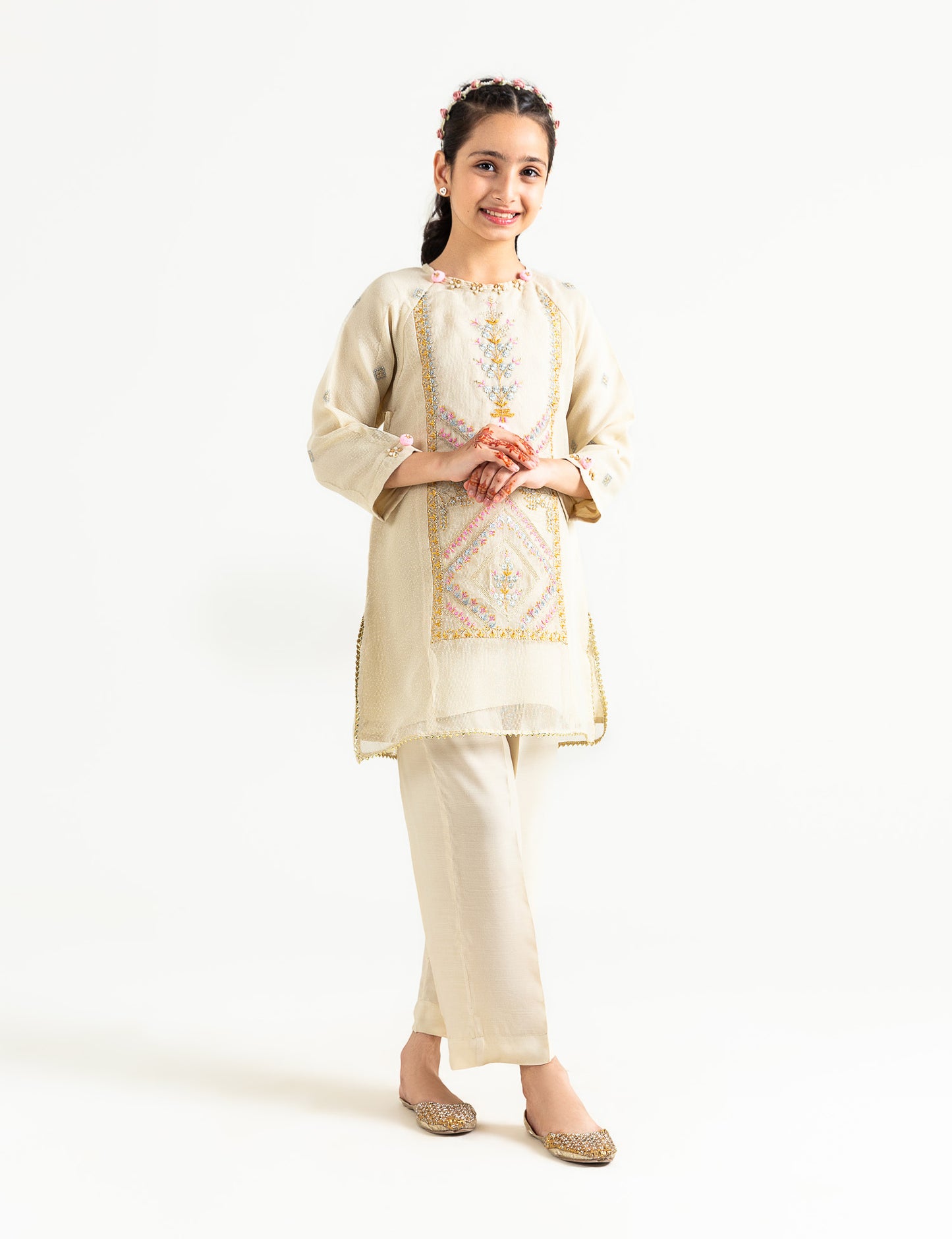 2 PIECE ETHNIC EMBROIDERED SUIT