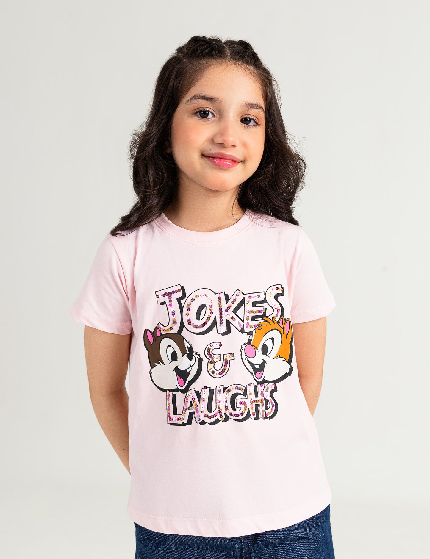 CHIP N DALE PRINTED GRAPHIC TEE