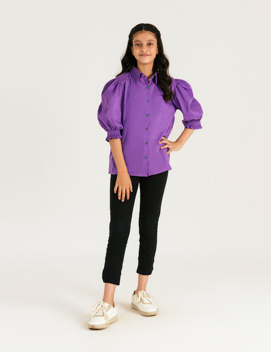 STYLISED BUTTON DOWN TOP