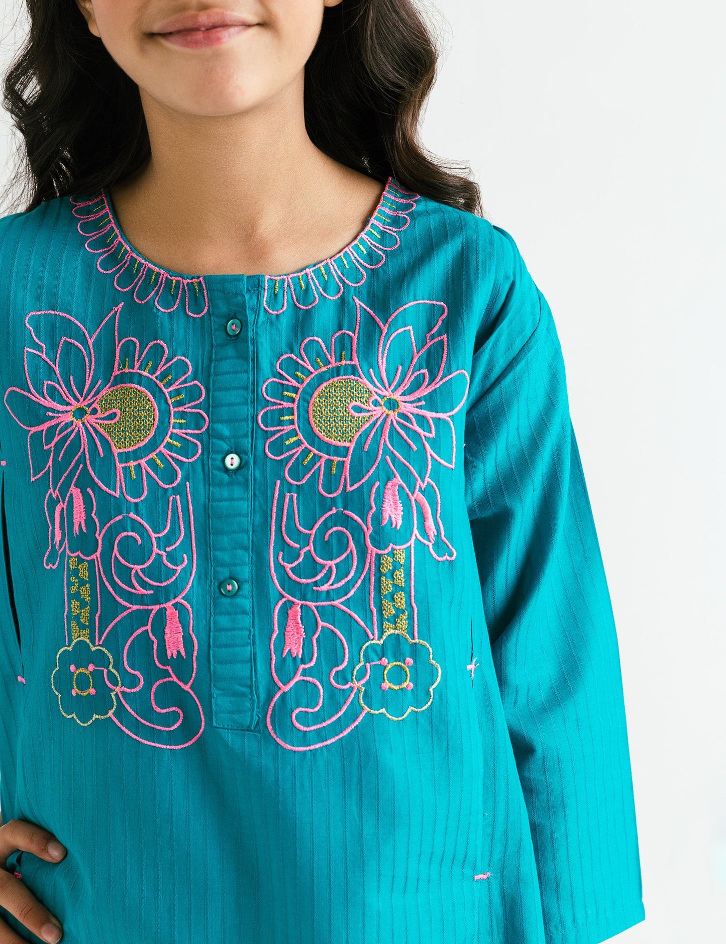 FLORAL EMB TUNIC