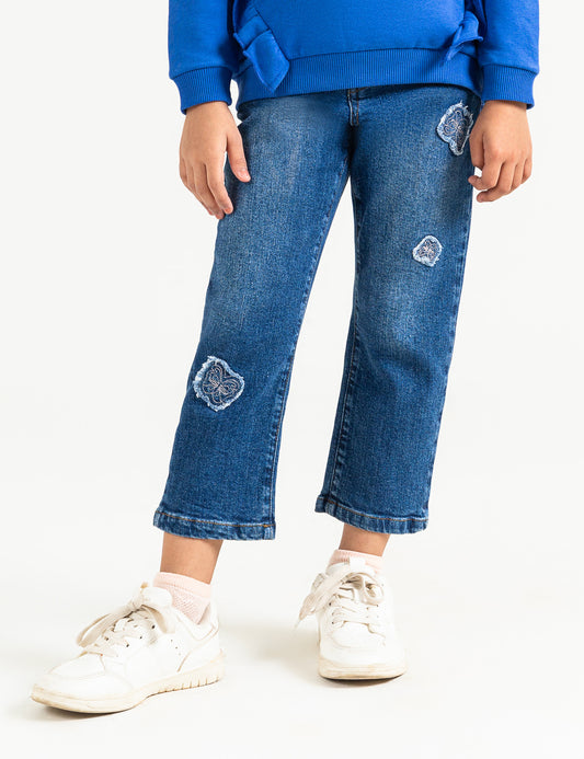 EMBROIDERED DENIM