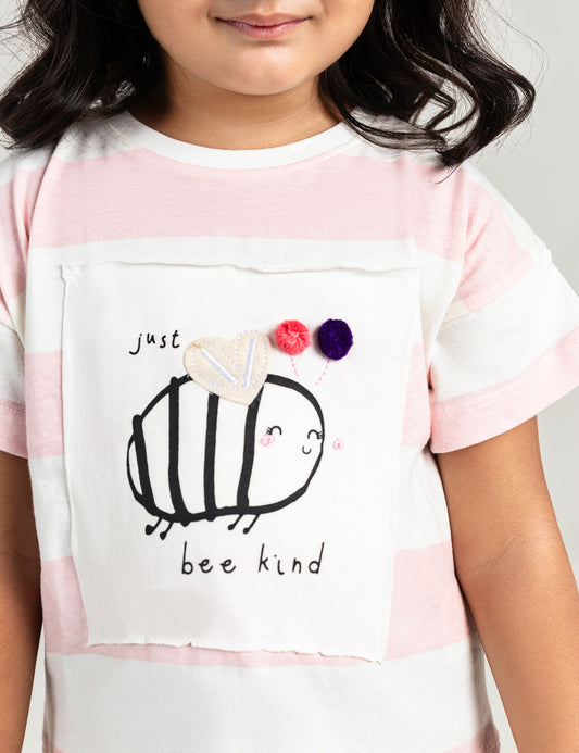 JUST BEE KIND PRINTED T-SHIRT