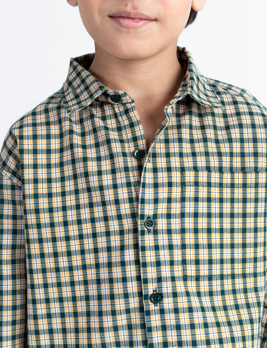 STYLISED CHECKERED SHIRT