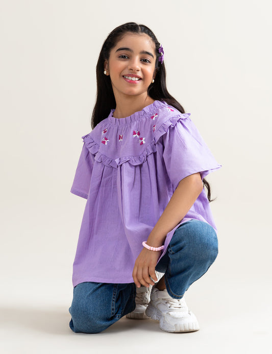 EMBROIDERED TOP