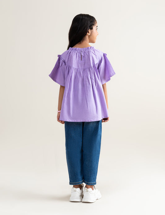 EMBROIDERED TOP