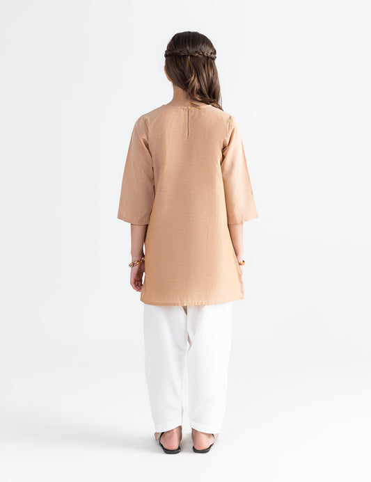 GEOMATRIC EMBROIDERED KURTI