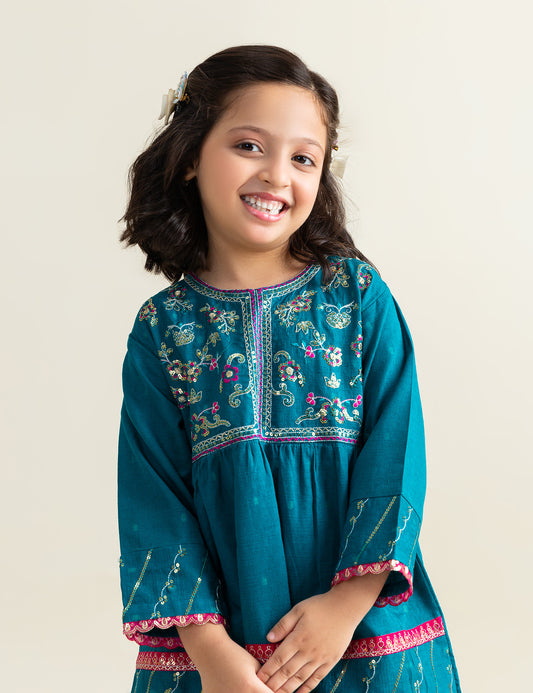 2 PIECE SEQUIN EMBROIDERED SUIT
