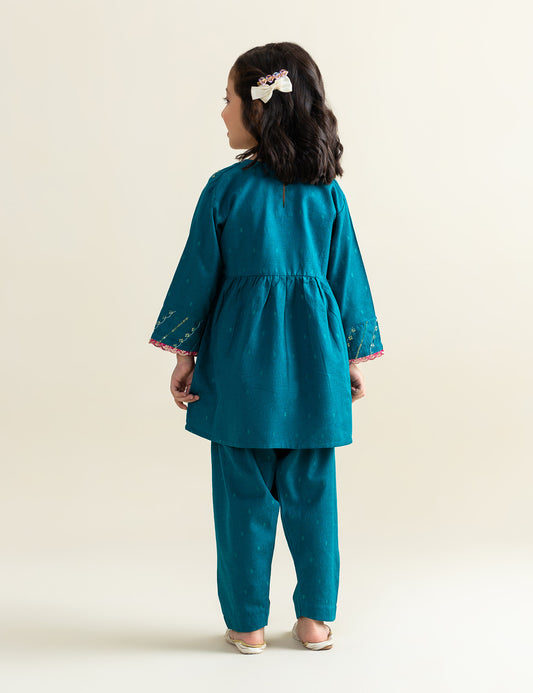 2 PIECE SEQUIN EMBROIDERED SUIT
