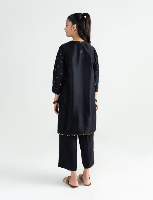 2 PIECE ALLOVER SEQUIN EMBROIDERED SUIT