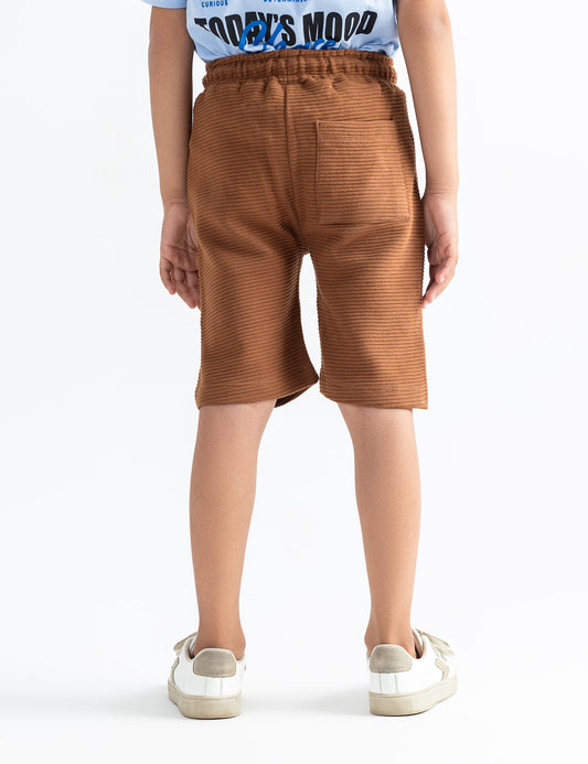 BASIC RIBBED KNIT SHORTS