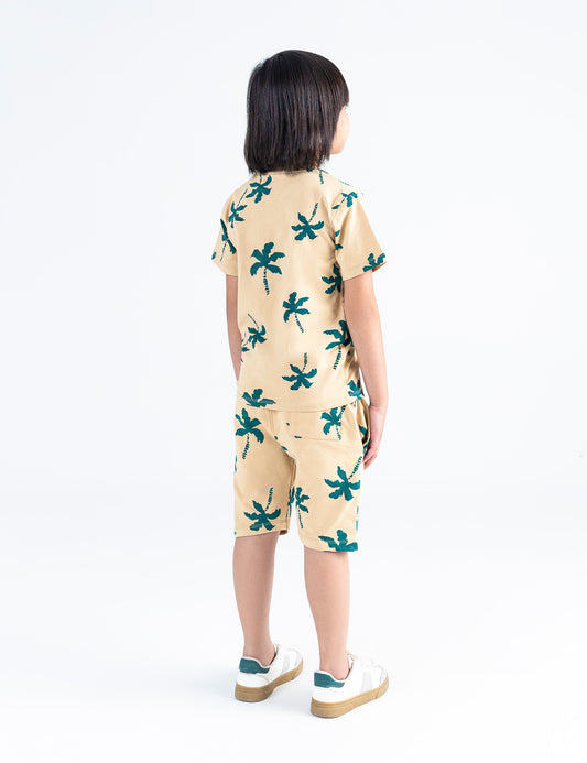 2 PIECE HAWAIIAN PRINTED SUIT