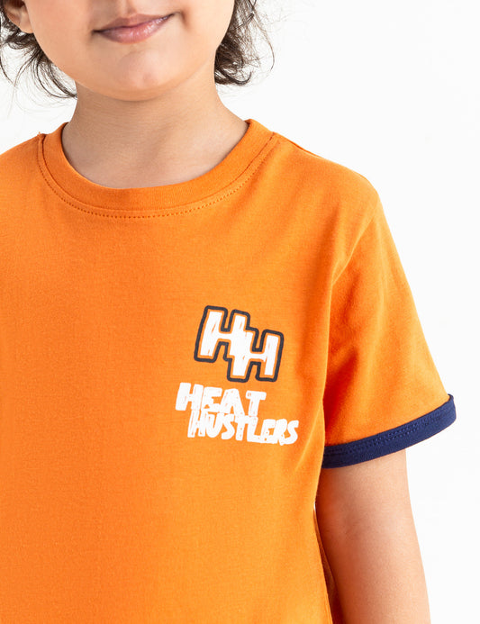 HEAT HUSTLERS PRINTED T-SHIRT