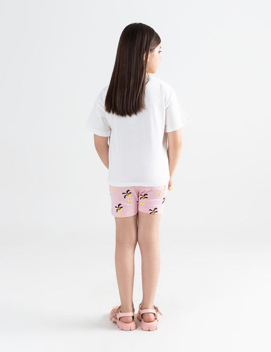 2 PIECE PALM TREE GRAPHIC SUIT