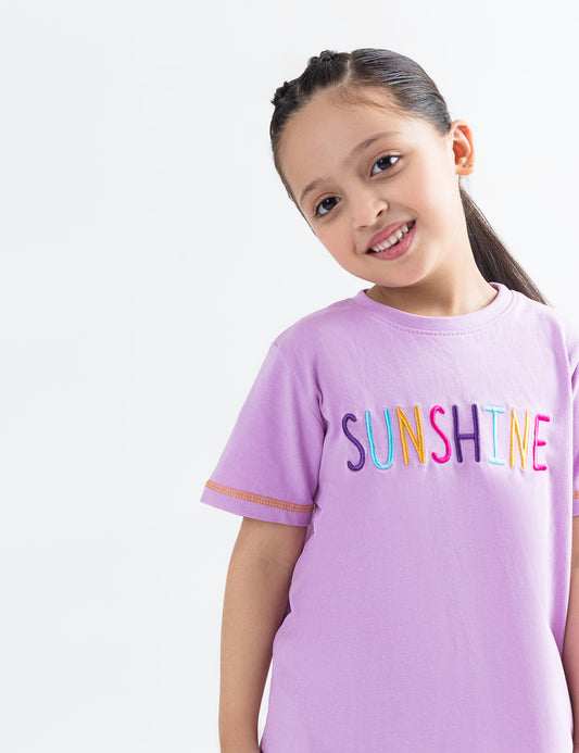 SUNSHINE EMBROIDERED T-SHIRT