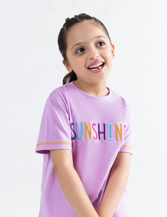 SUNSHINE EMBROIDERED T-SHIRT