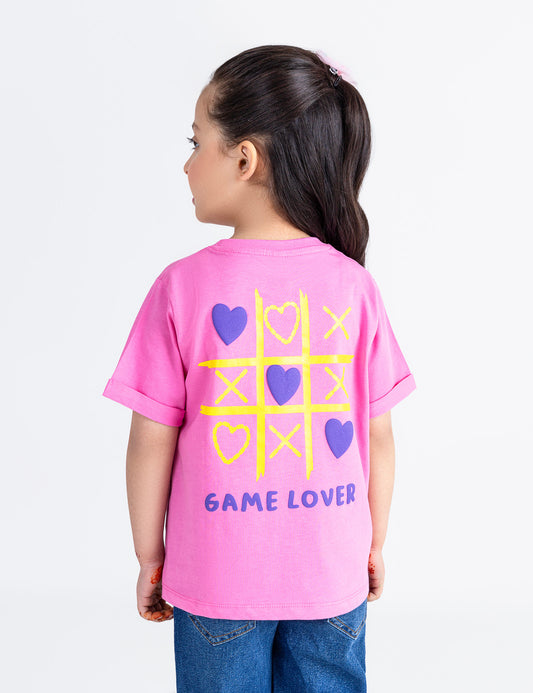 GAME LOVER PRINTED T-SHIRT