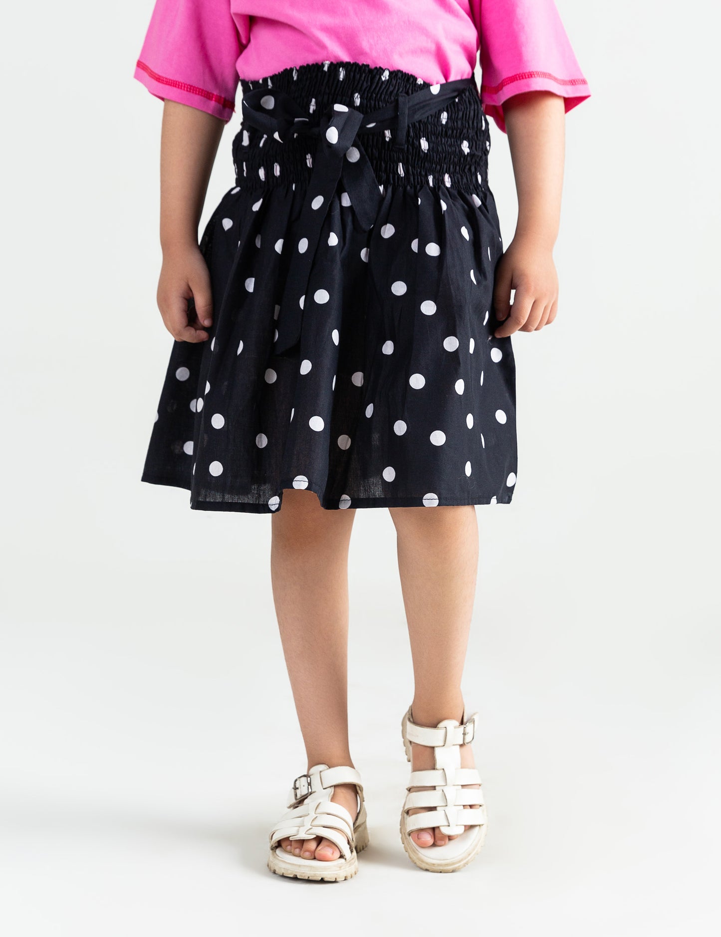 POLKA DOTS PRINTED SKIRT