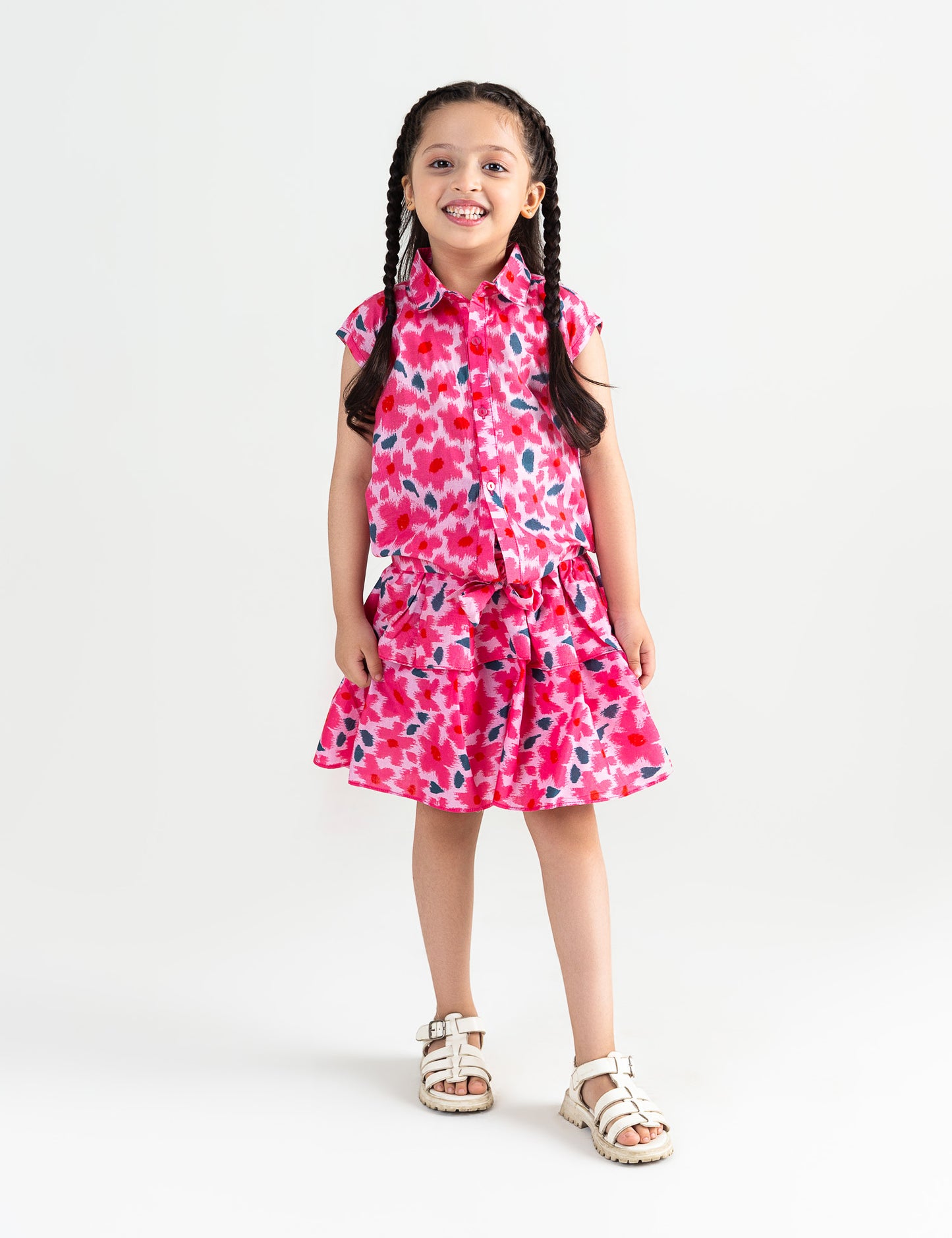 2 PIECE FLORAL PRINTED SUIT