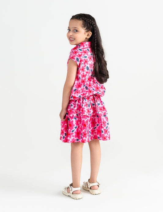 2 PIECE FLORAL PRINTED SUIT