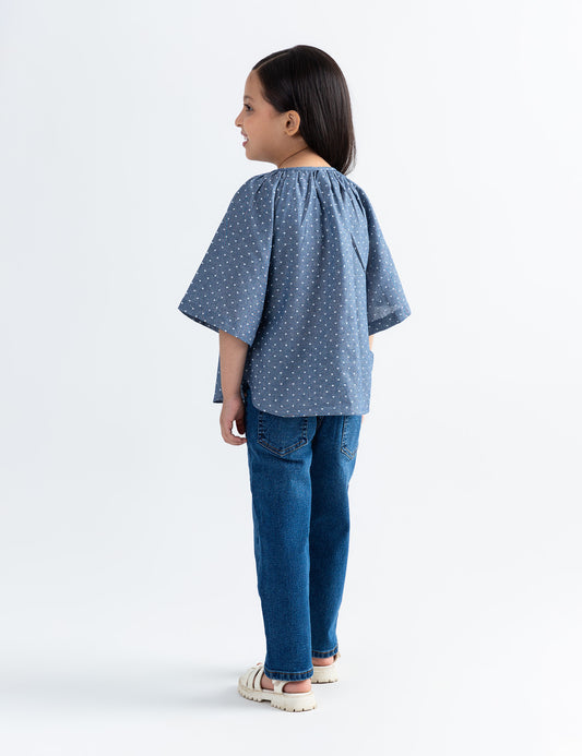 ALLOVER HEART PRINTED TOP