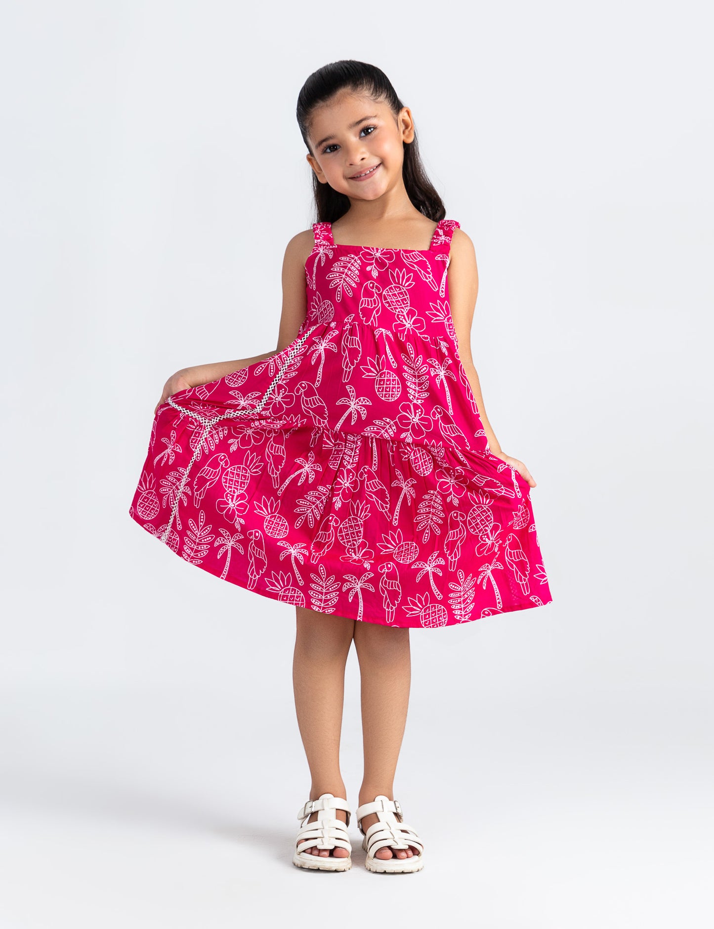 TROPICAL PRINTED DRESS