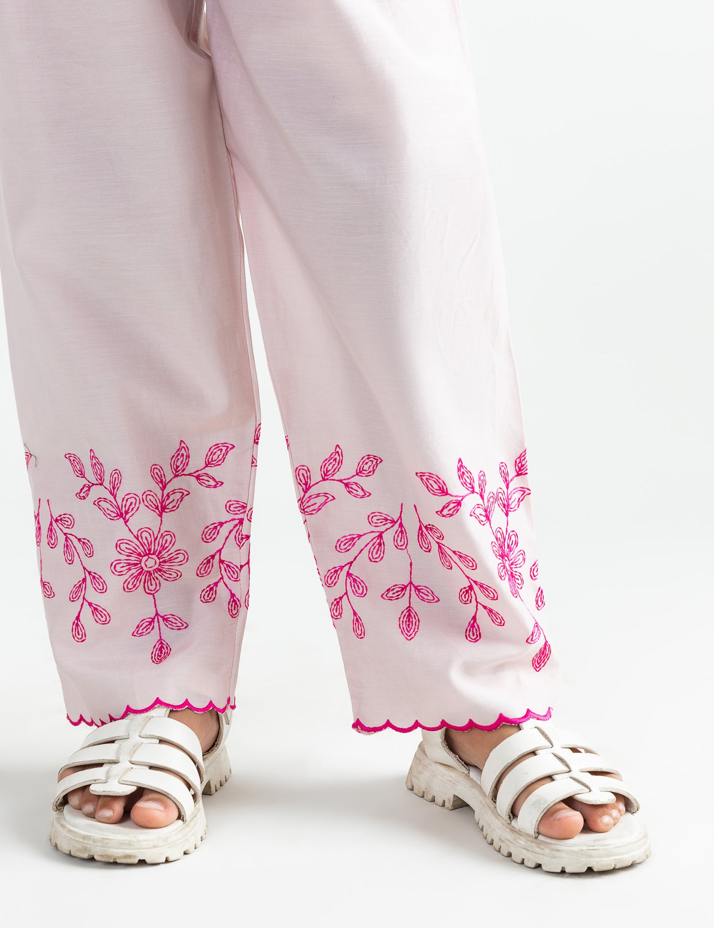 2 PIECE FLORAL EMBROIDERED SUIT