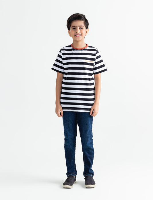 MONDAY RESCUE STRIPED T-SHIRT