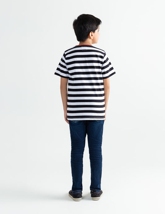 MONDAY RESCUE STRIPED T-SHIRT