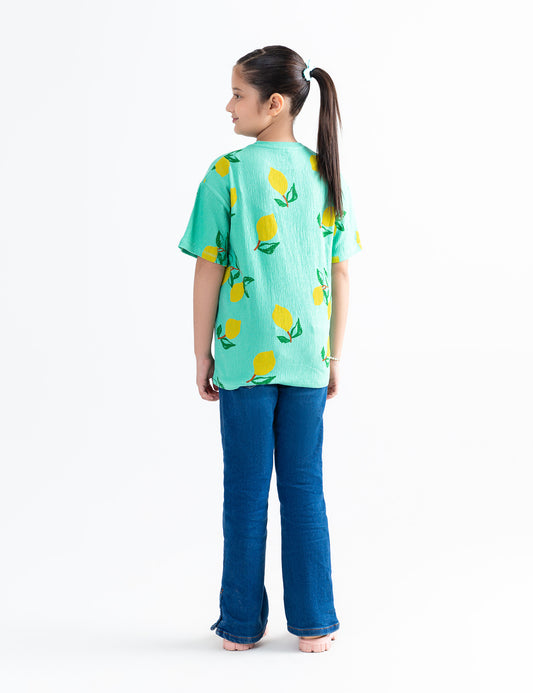 ALLOVER LEMONS PRINTED T-SHIRT
