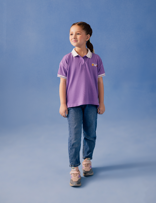 FLORAL EMBROIDERED POLO