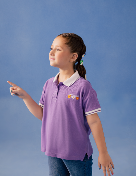 FLORAL EMBROIDERED POLO