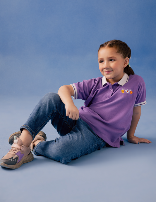 FLORAL EMBROIDERED POLO