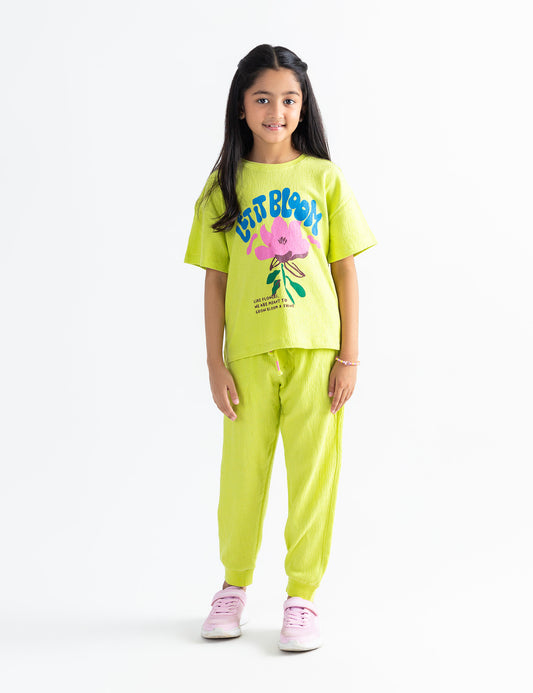 2 PIECE LET IT BLOOM PRINTED SUIT