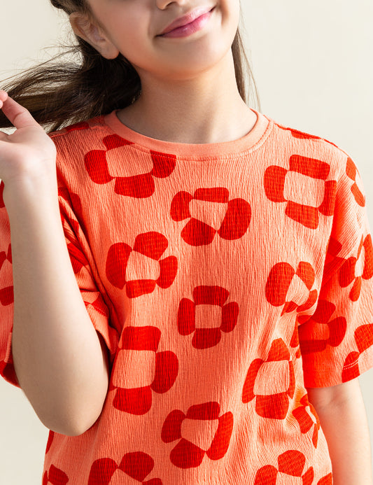 FLORAL PRINTED T-SHIRT