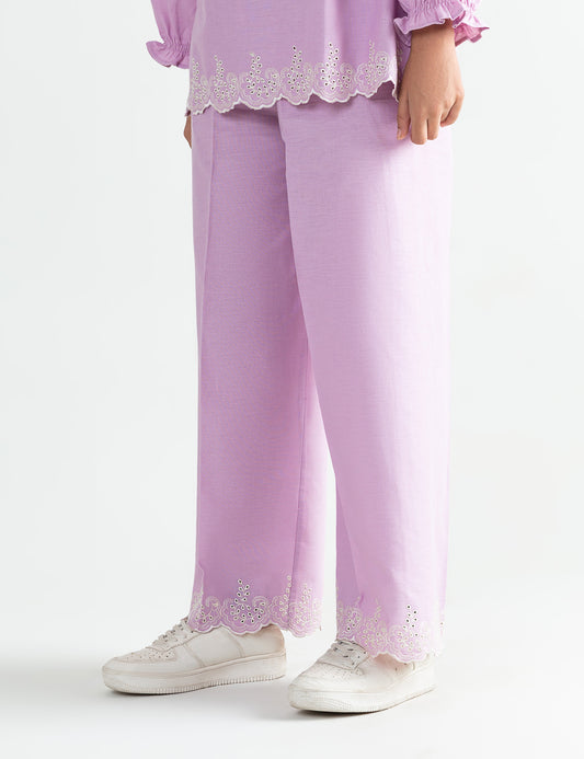 STYLISED EMBROIDERED TROUSER