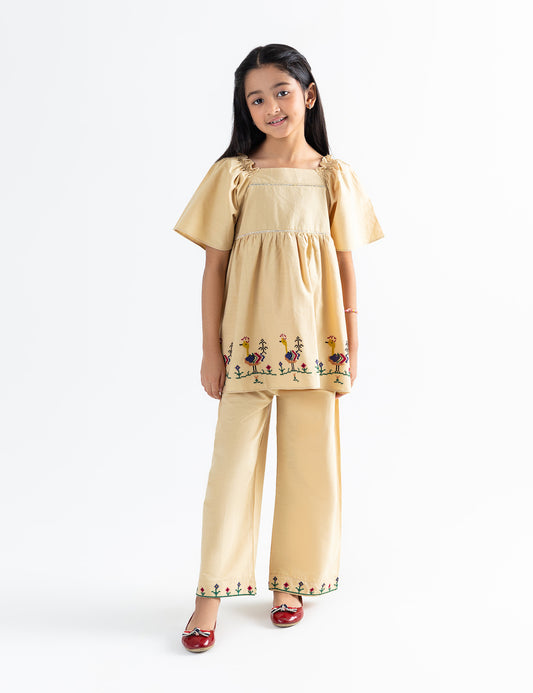 2 PIECE EMBROIDERED SUIT