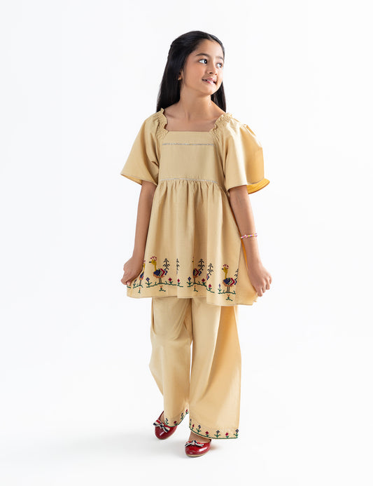 2 PIECE EMBROIDERED SUIT