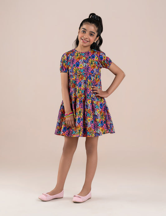 FLORAL PRINTED DRESS