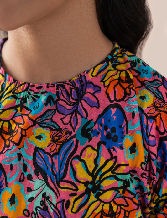 FLORAL PRINTED DRESS