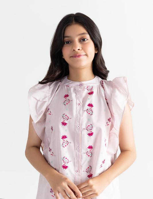 FLORAL EMBROIDERD TOP